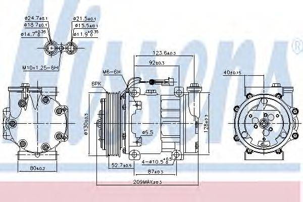 NISSENS 89120 Компресор, кондиціонер