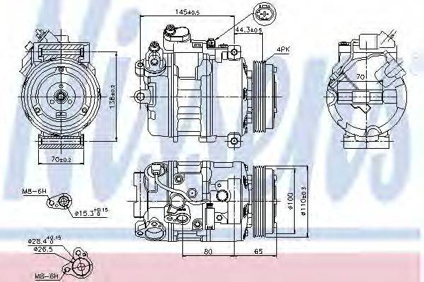 NISSENS 89198 Компресор, кондиціонер