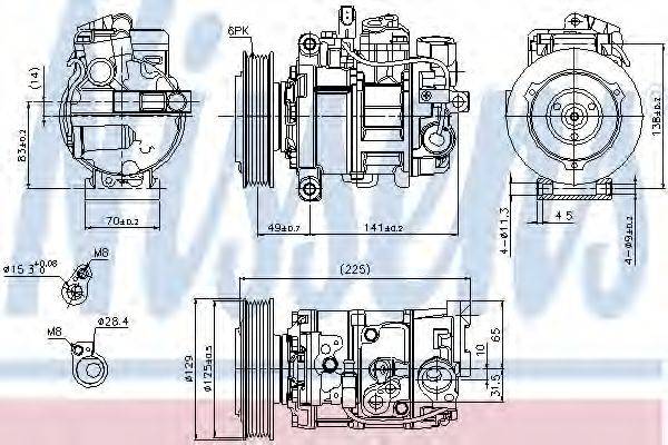 NISSENS 89209 Компресор, кондиціонер