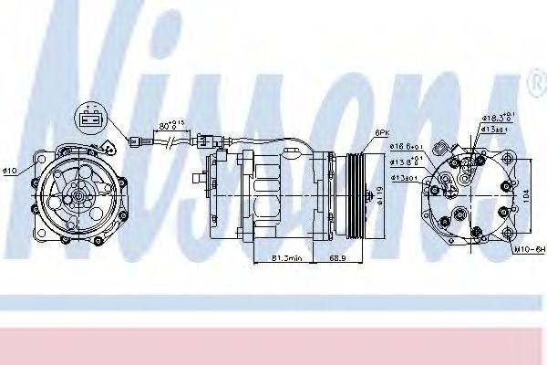 NISSENS 89224 Компресор, кондиціонер