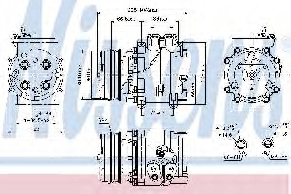 NISSENS 89235 Компресор, кондиціонер