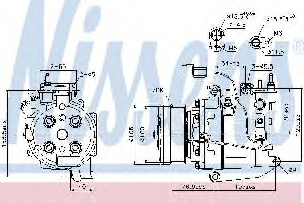 NISSENS 89246 Компресор, кондиціонер