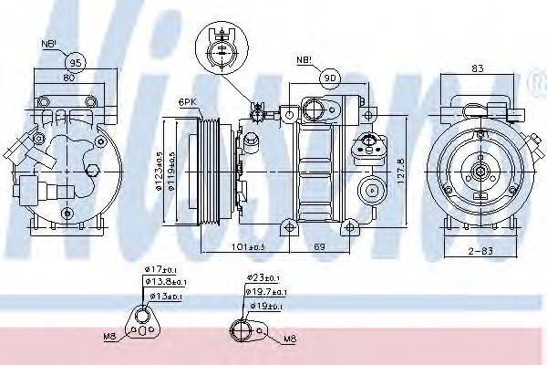 NISSENS 89297 Компресор, кондиціонер