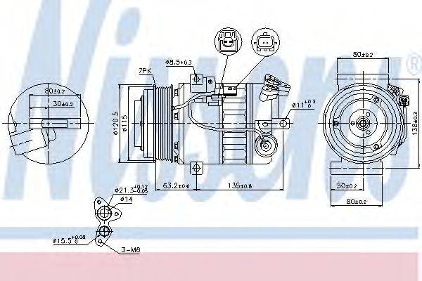 NISSENS 89392 Компресор, кондиціонер