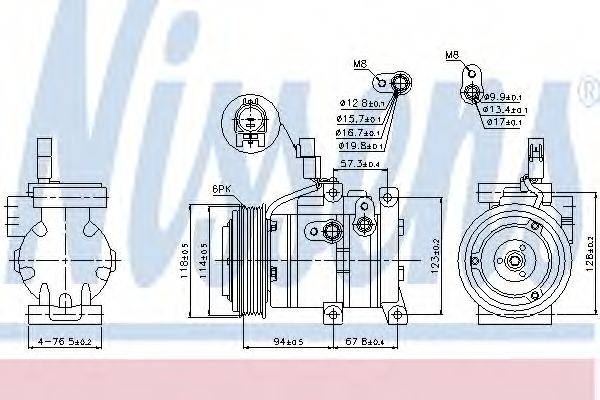 NISSENS 89533 Компресор, кондиціонер