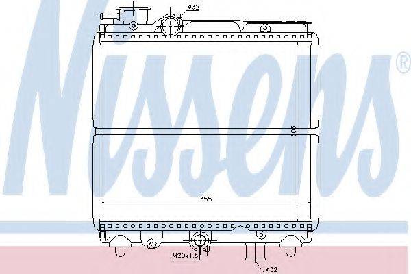 NISSENS 61810 Радіатор, охолодження двигуна