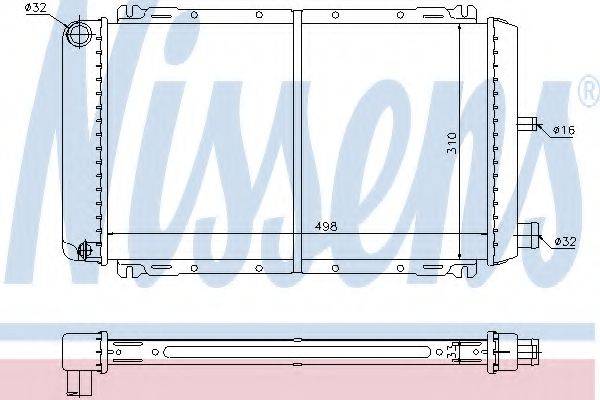 NISSENS 62111 Радіатор, охолодження двигуна