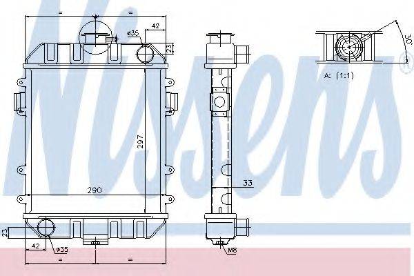 NISSENS 63070 Радіатор, охолодження двигуна