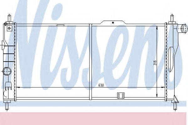 NISSENS 632731 Радіатор, охолодження двигуна