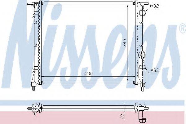 NISSENS 63919 Радіатор, охолодження двигуна