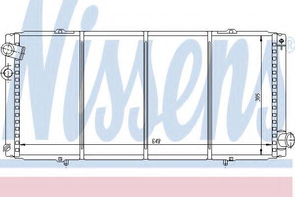 NISSENS 63728 Радіатор, охолодження двигуна