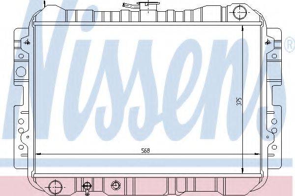 NISSENS 62416 Радіатор, охолодження двигуна