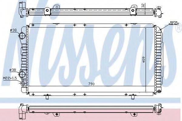 NISSENS 61390 Радіатор, охолодження двигуна