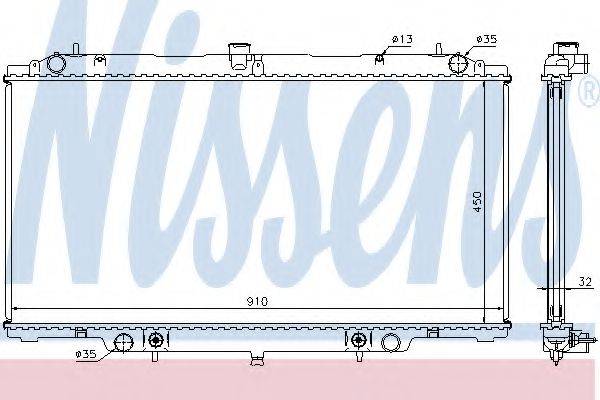 NISSENS 62953A Радіатор, охолодження двигуна