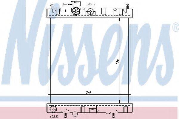 NISSENS 62954 Радіатор, охолодження двигуна