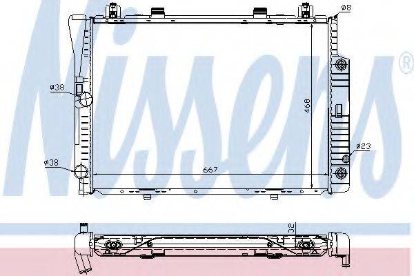 NISSENS 62746A Радіатор, охолодження двигуна