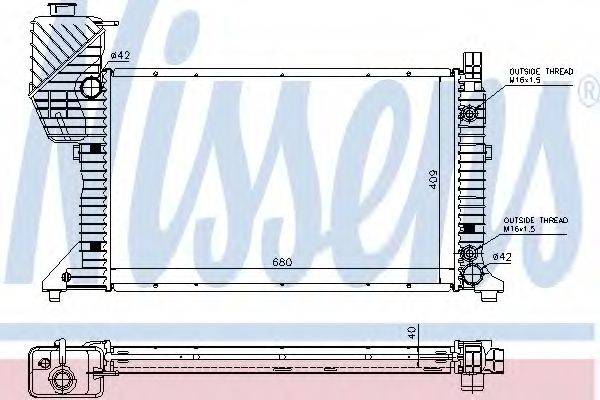 NISSENS 62686A Радіатор, охолодження двигуна