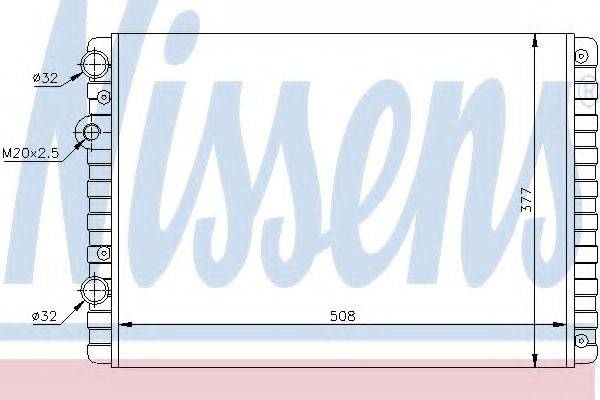 NISSENS 652321 Радіатор, охолодження двигуна