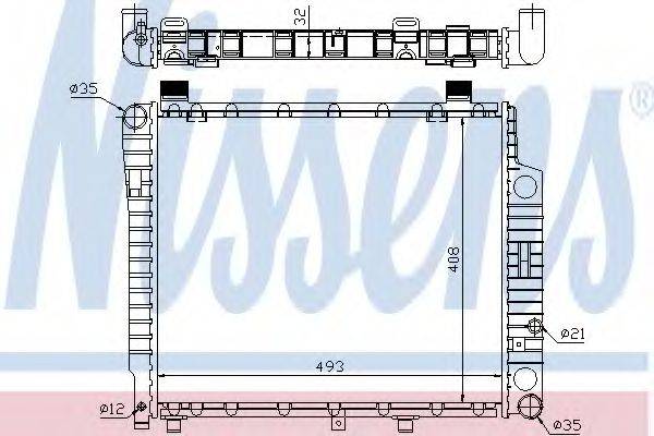 NISSENS 62754A Радіатор, охолодження двигуна