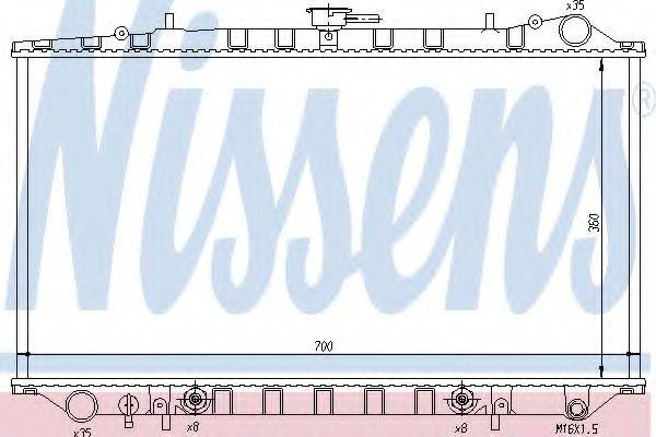 NISSENS 62978 Радіатор, охолодження двигуна