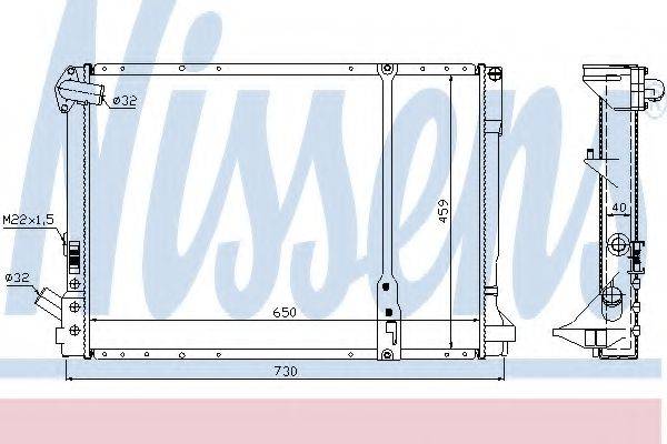 NISSENS 63976A Радіатор, охолодження двигуна