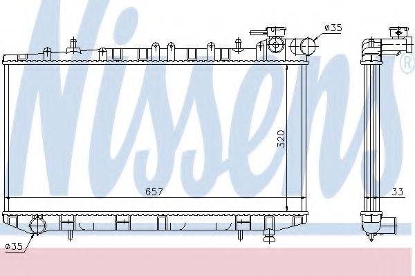 NISSENS 62985 Радіатор, охолодження двигуна
