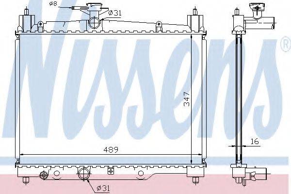 NISSENS 64789A Радіатор, охолодження двигуна