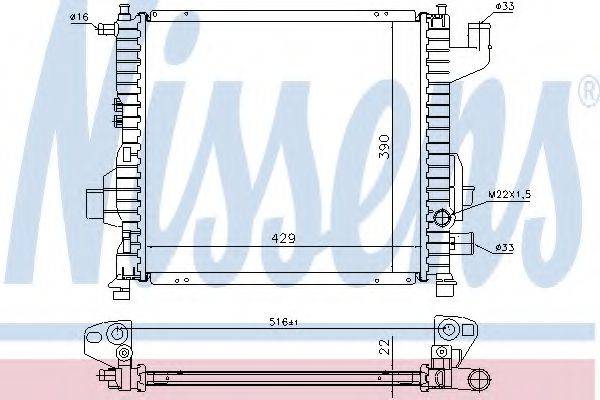 NISSENS 63835A Радіатор, охолодження двигуна