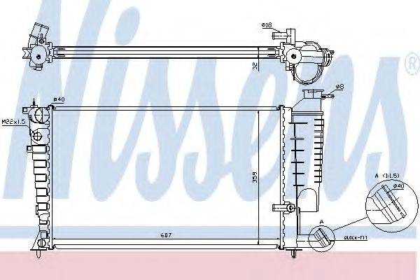 NISSENS 61252A Радіатор, охолодження двигуна