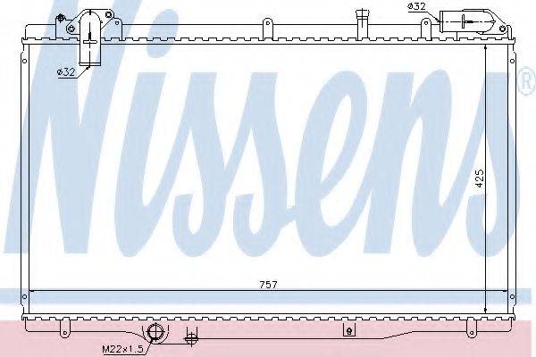 NISSENS 63791 Радіатор, охолодження двигуна