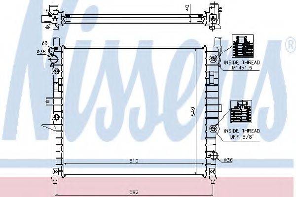 NISSENS 62788A Радіатор, охолодження двигуна