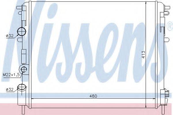 NISSENS 63794 Радіатор, охолодження двигуна