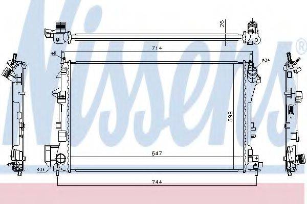 NISSENS 63024A Радіатор, охолодження двигуна