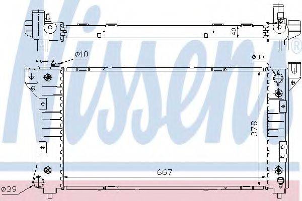 NISSENS 60999A Радіатор, охолодження двигуна