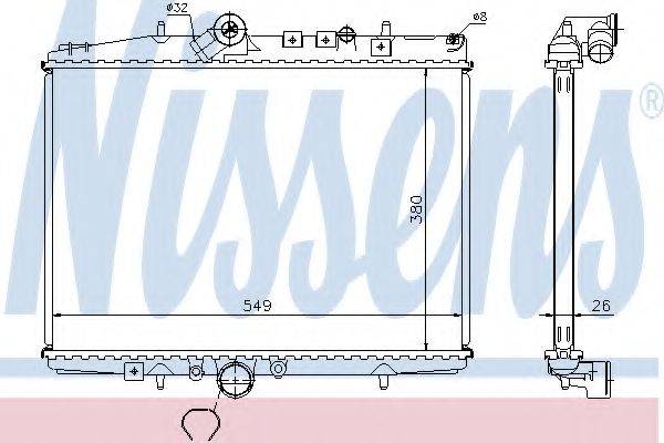 NISSENS 61294A Радіатор, охолодження двигуна