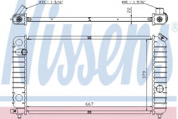 NISSENS 69195A Радіатор, охолодження двигуна