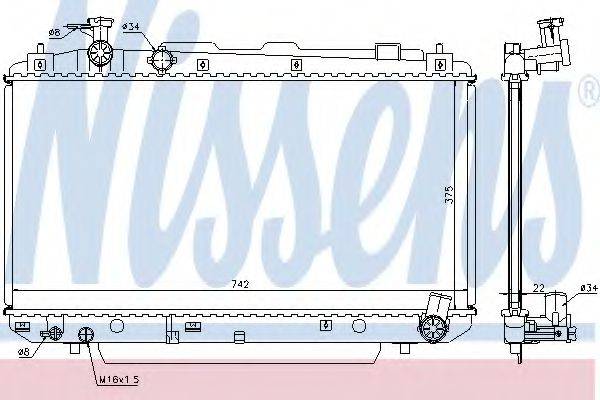 NISSENS 64639A Радіатор, охолодження двигуна