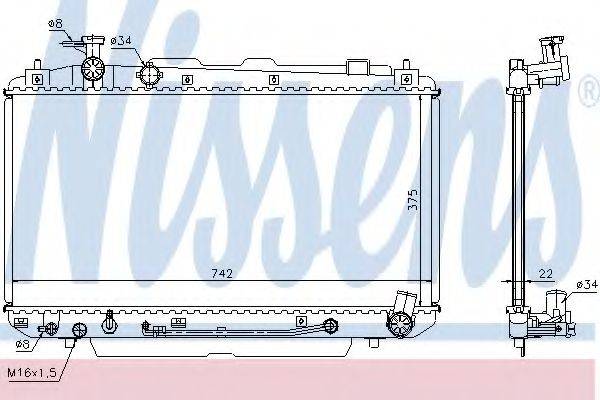 NISSENS 64644A Радіатор, охолодження двигуна