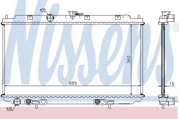 NISSENS 67347A Радіатор, охолодження двигуна