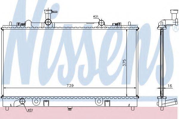 NISSENS 62466A Радіатор, охолодження двигуна