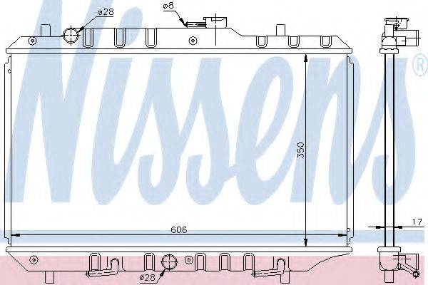 NISSENS 64193 Радіатор, охолодження двигуна