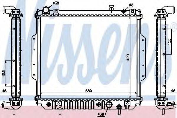 NISSENS 61020A Радіатор, охолодження двигуна