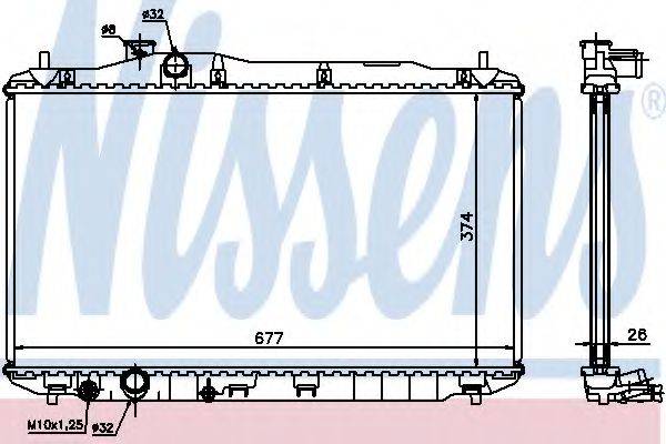 NISSENS 68134A Радіатор, охолодження двигуна