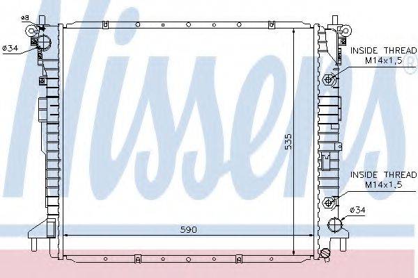 NISSENS 64317 Радіатор, охолодження двигуна