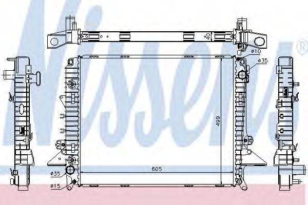 NISSENS 64321A Радіатор, охолодження двигуна