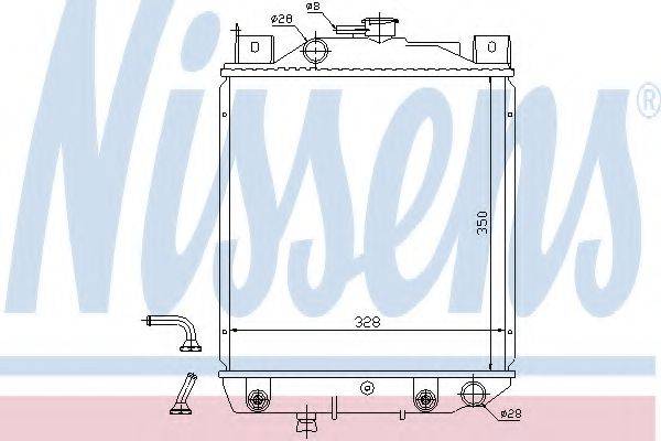 NISSENS 64203 Радіатор, охолодження двигуна