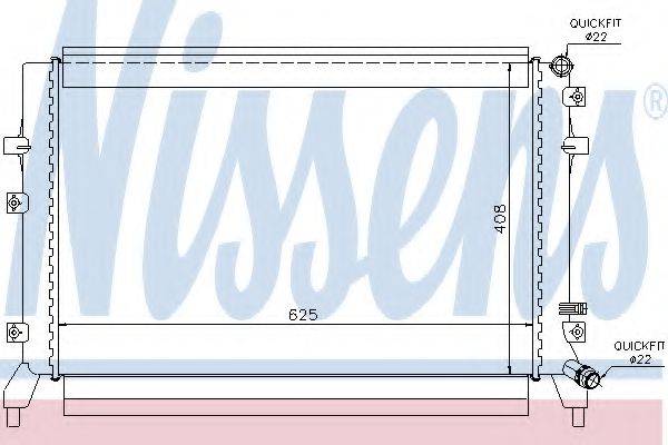 NISSENS 65294 Радіатор, охолодження двигуна