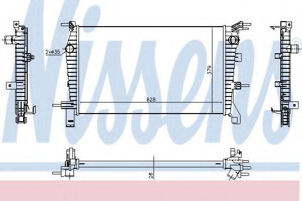 NISSENS 637632 Радіатор, охолодження двигуна