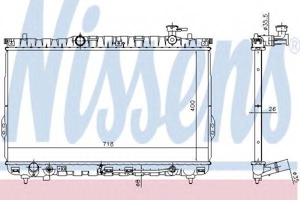 NISSENS 675027 Радіатор, охолодження двигуна