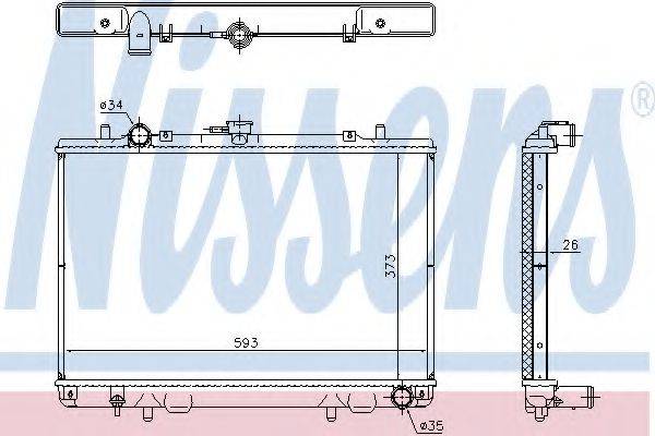 NISSENS 628978 Радіатор, охолодження двигуна